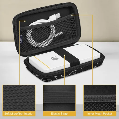 Miniatura 2 de Fintie Funda protectora para cámara e impresora Kodak Step/Mini 2 HD/PRINTOMATIC/Kodak Smile - Funda de transporte rígida a prueba de golpes