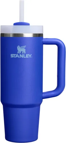 Miniatura 143 de Stanley Quencher H2.0 - Vaso de acero inoxidable con asa, pajilla y tapa FlowState giratoria de 3 posiciones; aislamiento térmico, sin BPA; apto