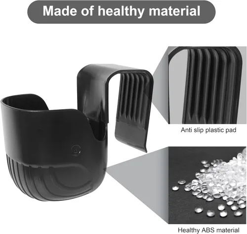 Miniatura 6 de Portavasos universal para asientos de coche, cochecitos de bebé, sillas de ruedas y más - Negro (1)