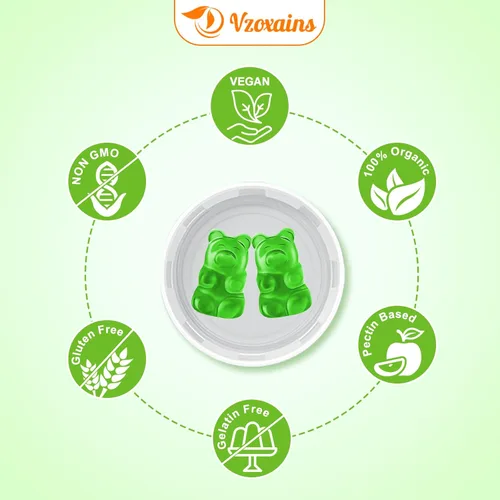 Miniatura 7 de Gomitas de ginkgo biloba de 240 mg con ginseng y magnesio, suplementos de ginko biloba gomitas para concentración cerebral, estado de ánimo