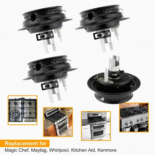 Miniatura 3 de 3412D024-09 - Cabezal de quemador sellado para estufa de gas con encendedor, repuesto para 12500050 3412D018-09 74003963, repuesto para Magic Chef