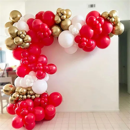 Miniatura 5 de Globos rojos de fiesta, paquete de 100 globos de 12 pulgadas para San Valentín, cumpleaños, boda, aniversario, despedida de soltera, Navidad