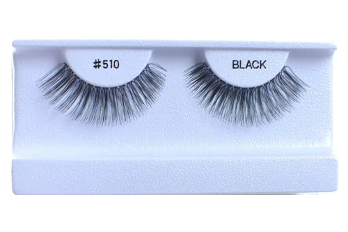 Miniatura 40 de 100 pares de pestañas postizas 100% cabello humano negro natural #747S Negro-747S