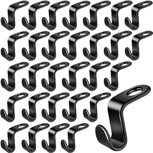150 ganchos para colgar ropa, clips extensores de plástico resistente, ganchos de conexión de terciopelo, ganchos de suspensión en cascada para 150