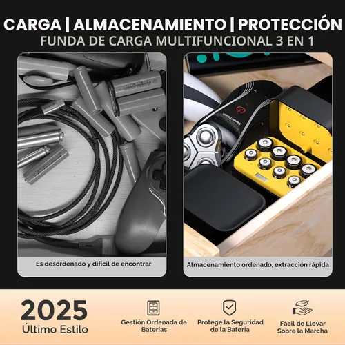 Miniatura 5 de imuto - Pilas recargables 4 AAA y 4 AA de litio con cargador, paquete de 8 unidades de 1.5 V, pilas triple A y doble A recargables, batería de litio