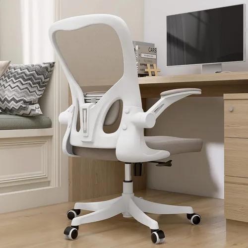 Miniatura 18 de Monhey Silla de oficina ergonómica con soporte lumbar, reposacabezas y brazos abatibles, altura ajustable, mecedora, giratoria, multiángulo de 90° a