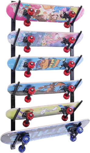 Soporte de pared para patineta, estante de pared para patineta, soporte de pared para snowboard, soporte de pared para snowboard, estante de