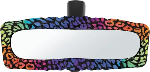 Miniatura 29 de Funda para espejo retrovisor de automóvil con estampado de vaca negro, protector de espejo retrovisor automático elástico