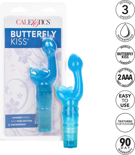 Miniatura 3 de California Exotics beso de mariposa, SE-0782-12-2, Azul, 1, 1