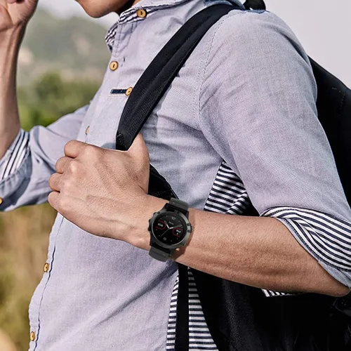 Miniatura 6 de ZEROFIRE Correa de repuesto compatible con Garmin Fenix 5/Fenix 6/Fenix 7, correa de silicona de 0.866 pulgadas para Fenix 8, Fenix E de 1.772