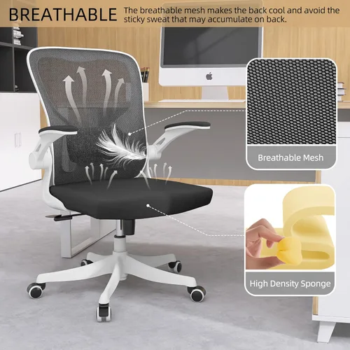 Miniatura 9 de Monhey Silla de Oficina - Silla de Oficina Ergonómica con Soporte Lumbar y Brazos Abatibles Sillas de Escritorio para Oficina en Casa Silla Mecedora