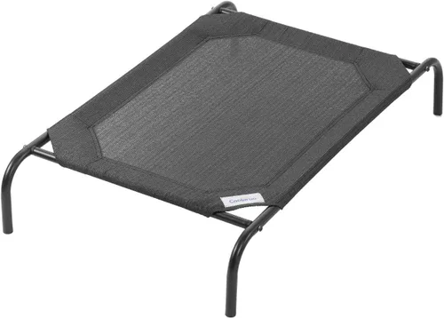 Coolaroo Cama elevada y refrescante para perros, para interiores y exteriores, tamaño mediano, gris oscuro (Gunmetal)
