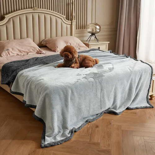 Miniatura 25 de Kritter Planet - Manta impermeable y a prueba de orina para perros grandes; manta suave, reversible y a prueba de líquidos para proteger el sofá