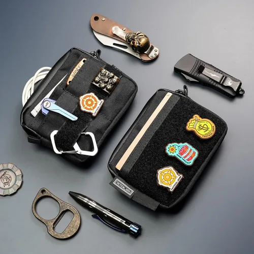 Miniatura 7 de TACTICAL_GEEK Organizador de almacenamiento A3 EDC de nailon, multifuncional, pequeño bolsillo para herramientas, bolsa de almacenamiento multiusos