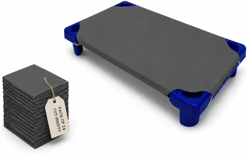 Miniatura 18 de Sábanas para cuna para niños pequeños y preescolares – Sábana para cuna/preescolar – Bucles elásticos en las esquinas – Sábana bajera para cuna