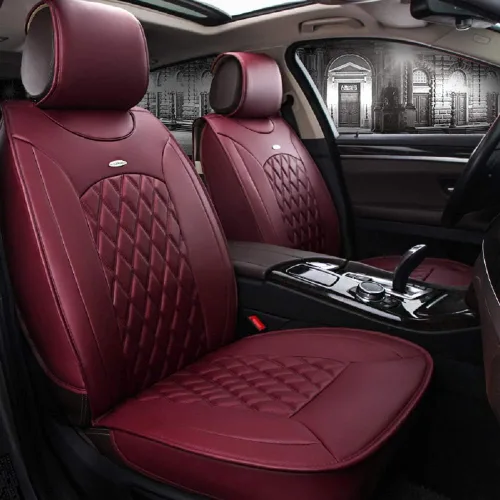 Miniatura 2 de Skysep - Juego completo universal de 5 asientos rodeados de coche color sólido impermeable fundas de asiento de coche protector ajustable extraíble