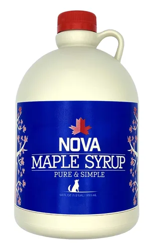 Nova Maple Syrup - Jarabe de arce puro de grado A (medio galón)