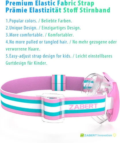 Miniatura 2 de Kids Swim Mask Goggles, Swimming Dive Snorkel Mask with Nose Cover Fabric Strap for Kids Boy Girls