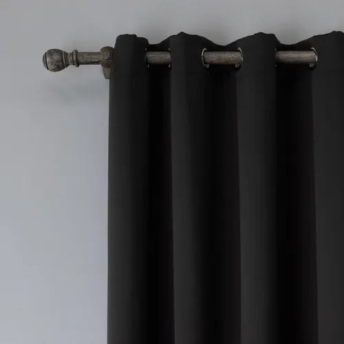 Miniatura 3 de Cortinas opacas con aislamiento térmico, color negro