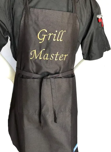 Miniatura 2 de CHEFSKIN Hermoso delantal de chef Grill Master Chef Regalo profesional