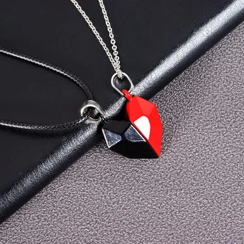 Miniatura 5 de Long tiantian Juego de 6 collares Yin Yang a juego para parejas, collar Ying Yang para 2 pulseras a juego para mejores amigos, pulseras de relación