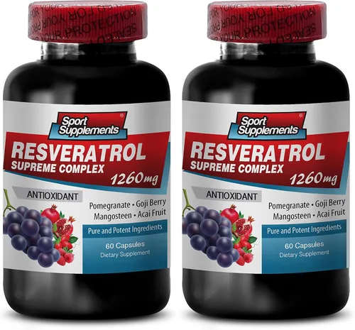 Resveratrol Supreme 1200mg Máxima Fuerza Más 1200 Suplementos de Vino Tinto 1200, Suplemento de resveratrol Vino Tinto, Resveratrol antioxidante,