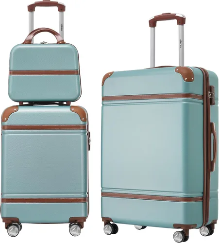 Miniatura 121 de Merax Equipaje, maleta extensible rígida con ruedas giratorias ligeras, Negro -, 40/48/52