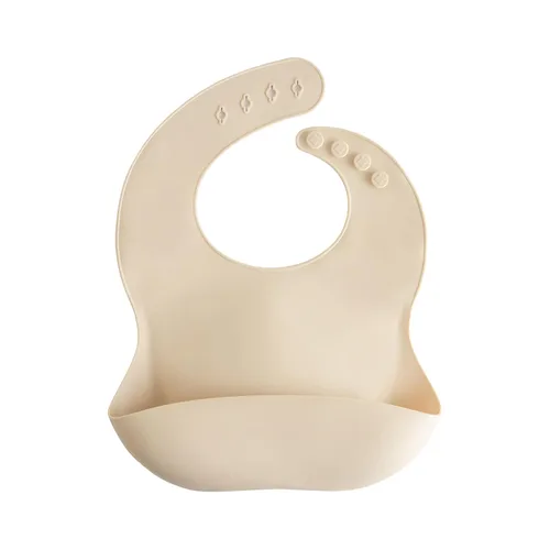 Miniatura 36 de Mushie - Babero de silicón para bebé, ajustable y resistente al agua (barro)