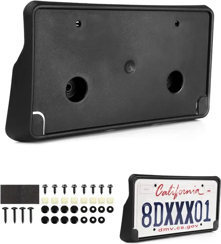 Miniatura 11 de Ajuste personalizado para soporte de placa de matrícula Ford F-150 2008 2007 2006 Marco de placa de matrícula frontal negro Accesorios de automóvil