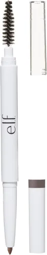 e.l.f. Lápiz de cejas Instant Lift, de doble cara, preciso, punta fina, forma, define, rellena cejas, contornos, peines, doma, marrón neutro, 0.006