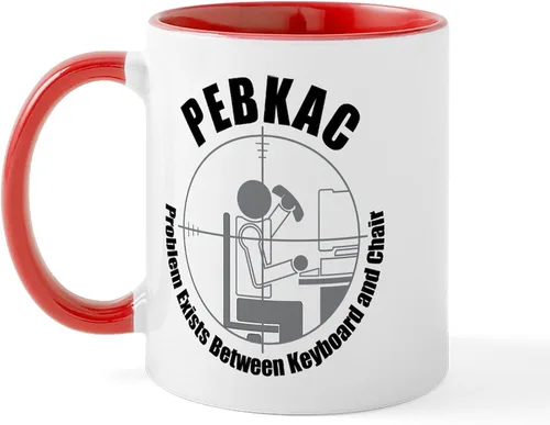 Miniatura 7 de CafePress PEBKAC - Taza de café de cerámica, taza de té de 11 onzas