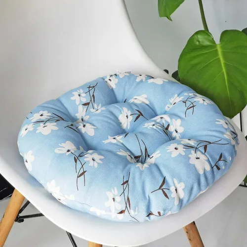Miniatura 20 de vctops Cojín redondo suave bohemio para silla de jardín, patio, hogar, cocina, oficina, asiento, cojín de 16 pulgadas de diámetro Towel