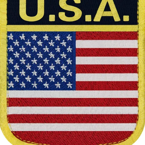 Miniatura 2 de EmbTao Parche de bandera nacional de Estados Unidos con insignia bordada para motociclista, aplique de gancho y bucle, emblema de gancho y bucle