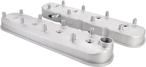 Miniatura 4 de LS - Cubiertas de válvula de aluminio fundido con soportes de bobina compatibles con Che-vy Small Block V8 293 325 346 364 376 427 LS1 LS2 LS3 LS6