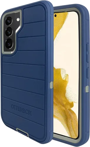 Miniatura 2 de OtterBox Defender Series - Carcasa sin pantalla para Galaxy S22, color azul FORT BLUE