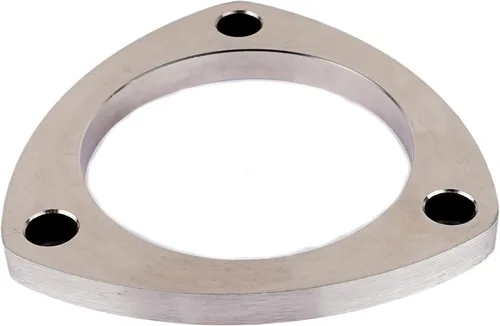 Miniatura 8 de Rwraps Brida y junta de escape de 3 pernos de 2.5 pulgadas, brida de escape de acero inoxidable con pernos y tuercas de brida