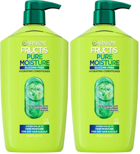 Miniatura 8 de Garnier Fructis Pure - Acondicionador hidratante de humedad para cabello seco y cuero cabelludo, 32.3 onzas líquidas, 1 unidad