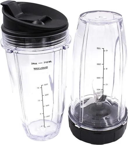 Miniatura 3 de Vasos de repuesto compatibles con Ninja, compatible con Nutri BN401, BN701, SS101, BN400, BN800, BN801