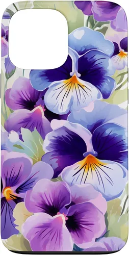 Miniatura 24 de Pansy Flower Pattern Floral Case for iPhone 17