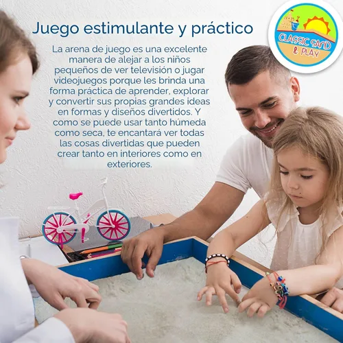 Miniatura 5 de Arena clásica y arena de juego para caja de arena, mesa, terapia y uso al aire libre, bolsa de 20 libras, natural, no tóxico, construcción