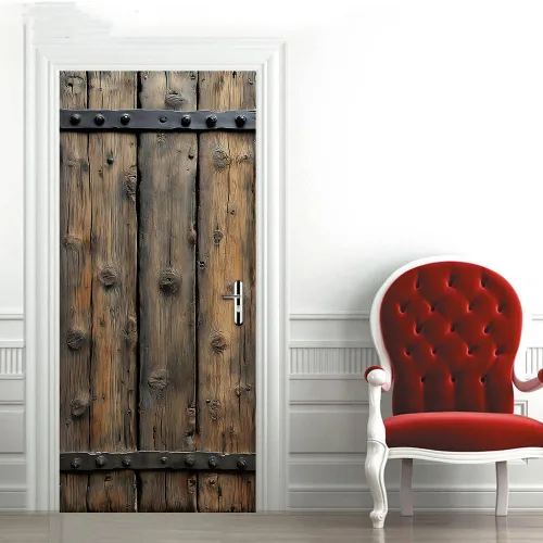 Miniatura 41 de Calcomanías 3D para puerta, murales para despegar y pegar, cocodrilo negro, calcomanías de pared, autoadhesivas, extraíbles, impermeables, de PVC