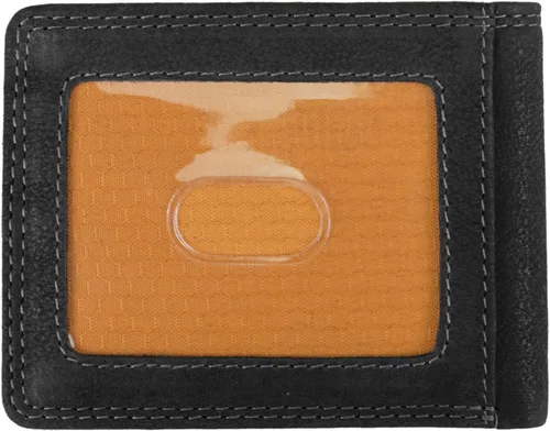 Miniatura 3 de Timberland PRO Cartera plegable RFID delgada de cuero para hombre con ventana trasera de identificación