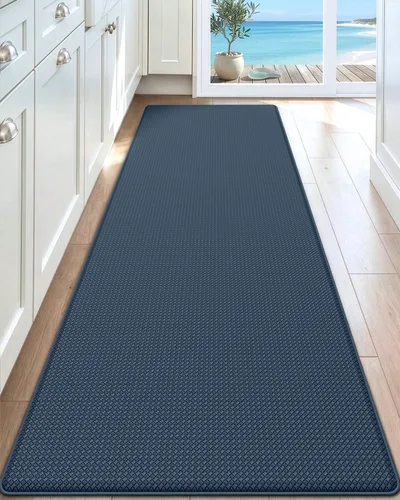 Miniatura 21 de DEXI Alfombrillas de Cocina Acolchadas Anti Fatiga, 17x59, Alfombra de Pasillo para Estar de Pie Impermeable, Espuma Viscoelástica Cómoda Acolchada