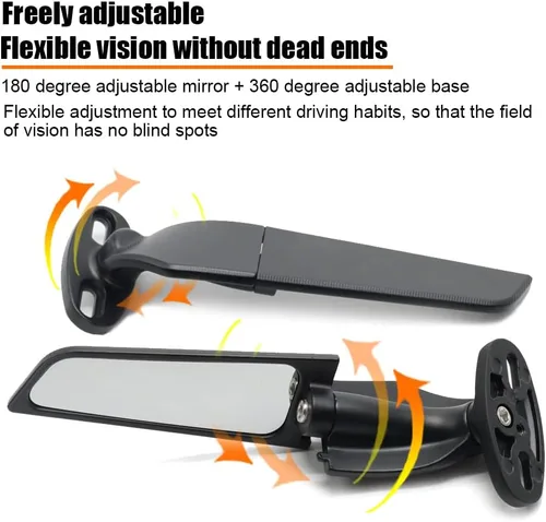 Miniatura 2 de Para Suzuki GSXR 600 750 1000 GSX1300R GSX650F GSX-R motocicleta ajustable giratorio espejo retrovisor modificado viento ala espejo retrovisor
