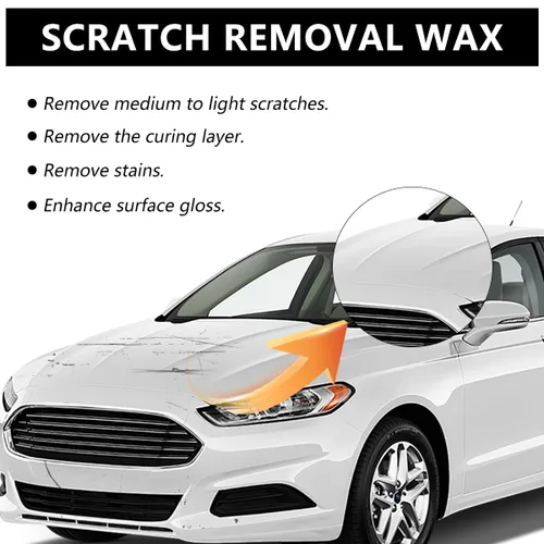 Miniatura 7 de Removedor de arañazos para vehículos, kit de removedor de arañazos de automóvil con esponja para limpiar, cera de pulido para automóvil