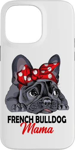Miniatura 21 de iPhone 13 Pro Max Frenchie Mama Lindo Bulldog Francés Perro Mamá Divertido Estuche de Regalo para Mujer