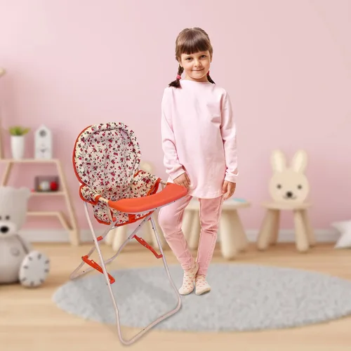 Miniatura 6 de Silla alta plegable para muñeca de bebé, accesorios para muñecas, muñecas y accesorios para silla alta para muñecas de 18 pulgadas, juego