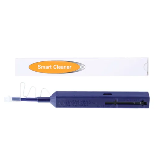 Limpiador de fibra, pluma de limpieza de fibra óptica para conectores LC/MU de 0.049 in con más de 800 limpias, limpiador de cara final de fibra y