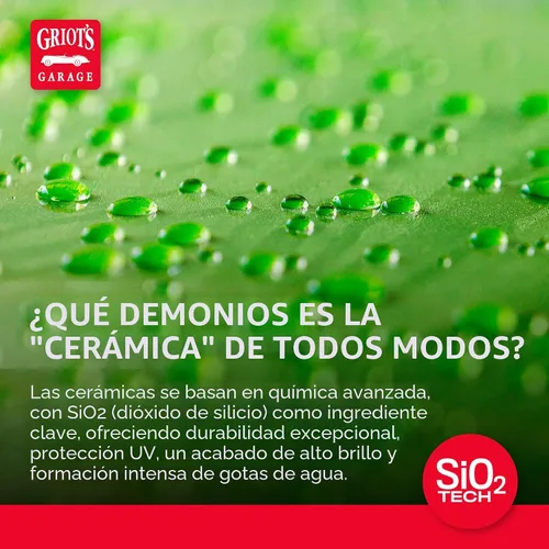 Miniatura 7 de Cera de 3 en 1 de cerámica de Griots Garage, aerosol SiO2 para coches, camiones y caravanas, proporciona protección y formación de gotas de agua