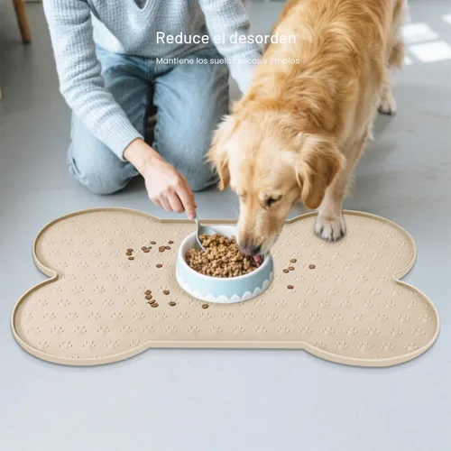 Miniatura 8 de PWTAA Tapete para Comida de Perros Antideslizante de Silicona, Tapete para Tazón de Perro más Grueso, Mantel Individual para Mascotas Impermeable